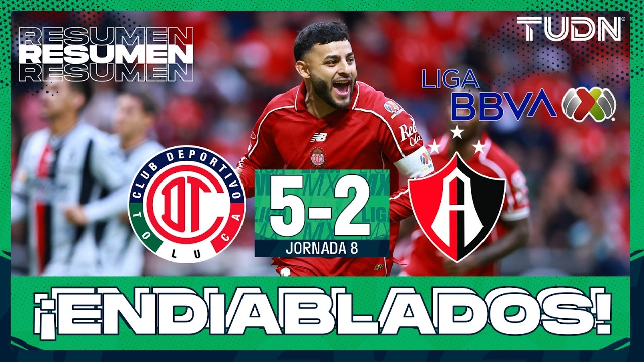 Toluca vs Atlas ภาพวิดีโอไฮไลท์ฟุตบอล
