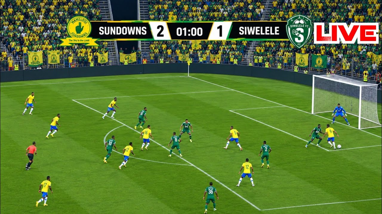 Mamelodi Sundowns vs Siwelele ภาพถ่ายทอดสดฟุตบอล