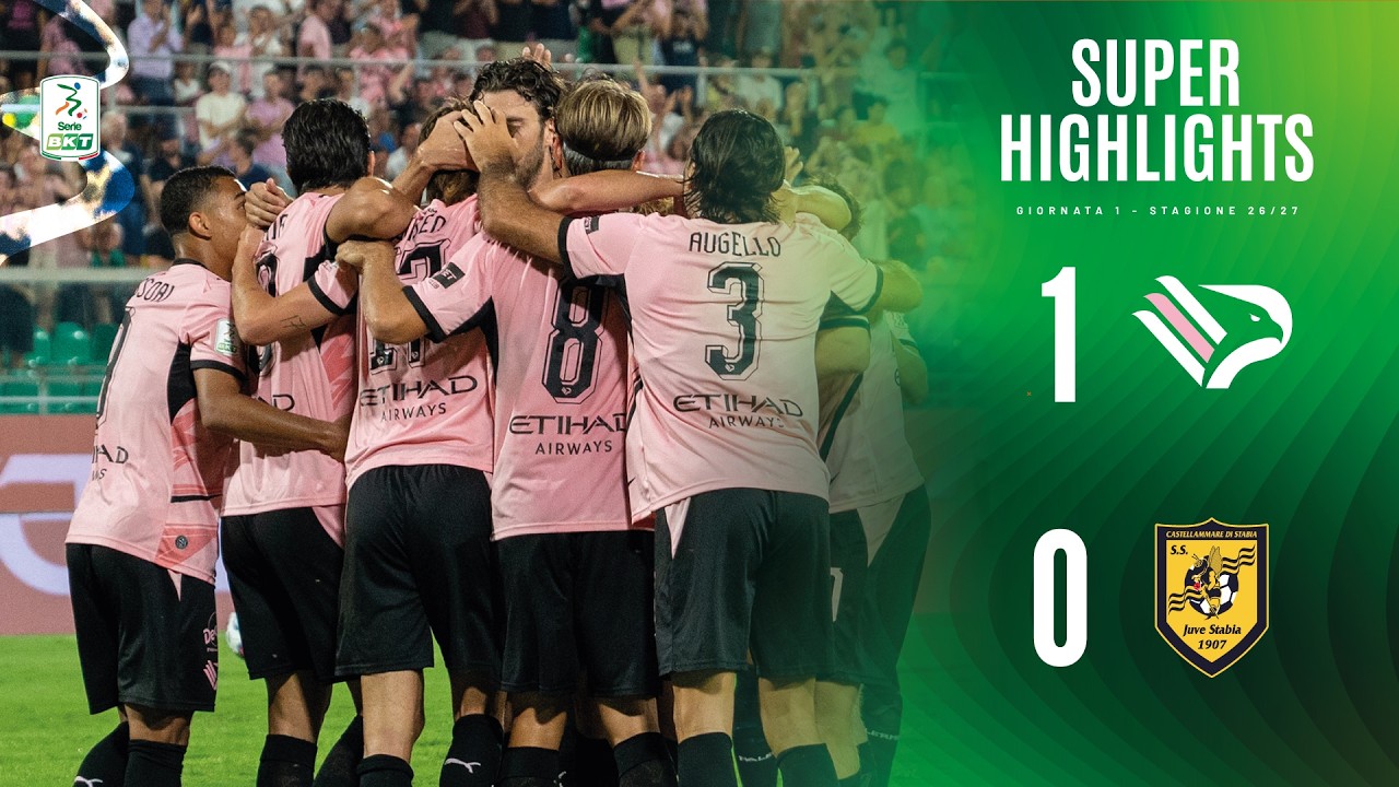 Palermo vs Juve Stabia ภาพวิดีโอไฮไลท์ฟุตบอล