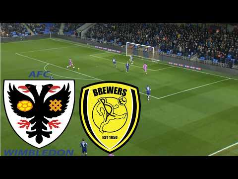 Burton Albion vs AFC Wimbledon ภาพวิดีโอไฮไลท์ฟุตบอล