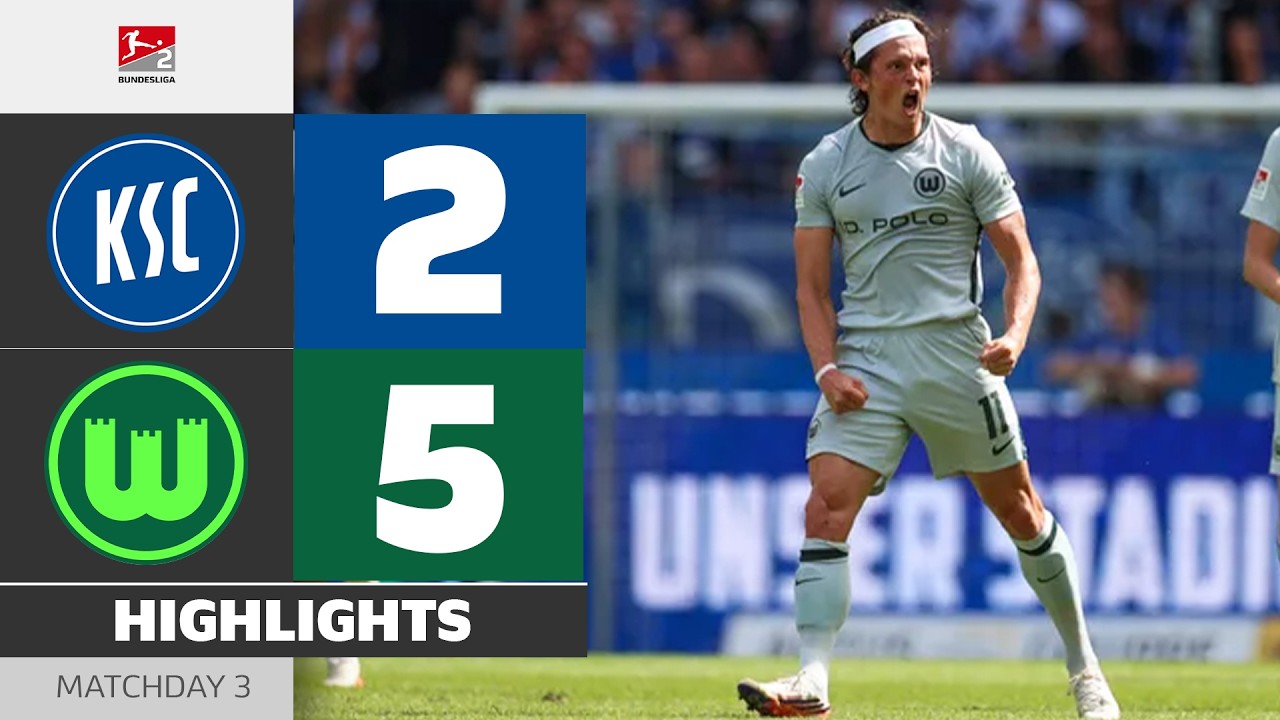 Karlsruher SC vs VfL Wolfsburg ภาพวิดีโอไฮไลท์ฟุตบอล
