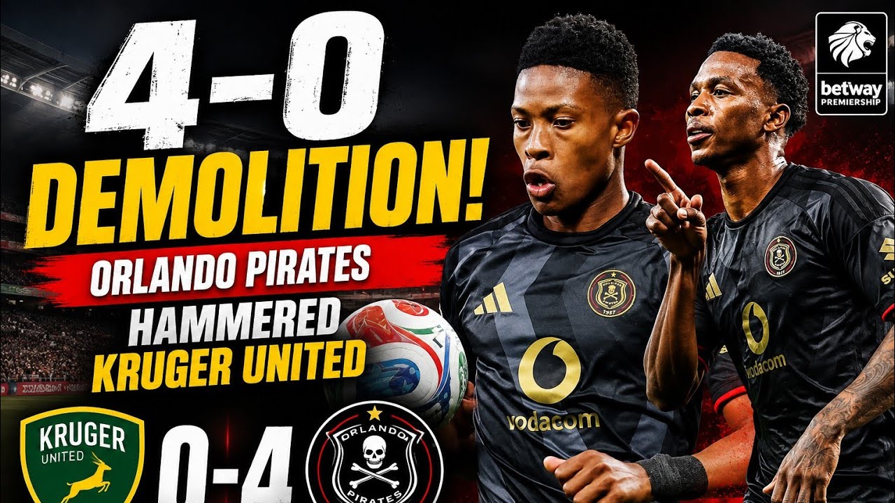 Kruger United vs Orlando Pirates ภาพวิดีโอไฮไลท์ฟุตบอล