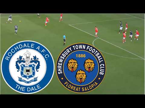 Rochdale vs Shrewsbury Town ภาพถ่ายทอดสดฟุตบอล