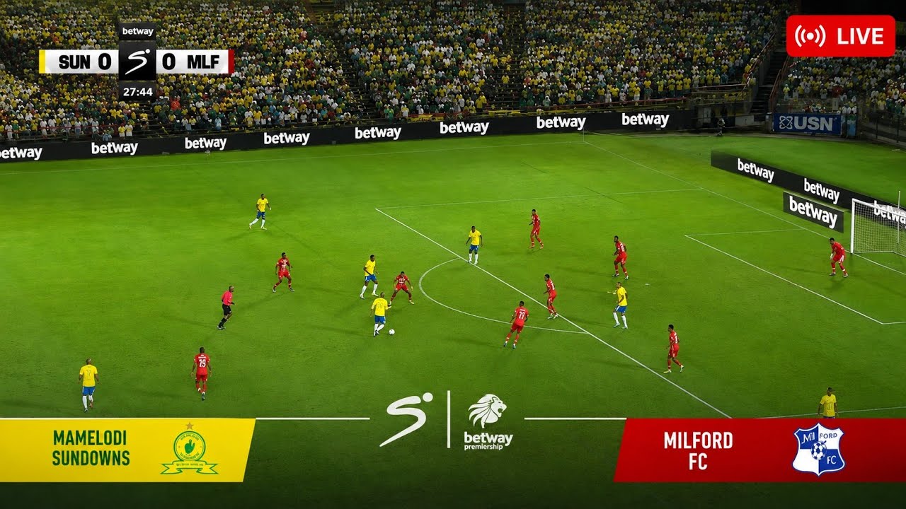 Mamelodi Sundowns vs Milford FC ภาพถ่ายทอดสดฟุตบอล