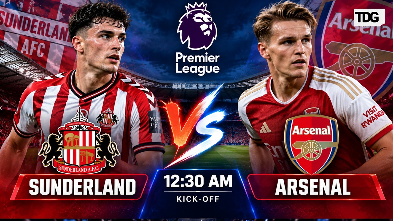 WATCH LIVE: Sunderland vs Arsenal LIVE | Premier League 2026-27 | EPL Football ภาพถ่ายทอดสดฟุตบอล