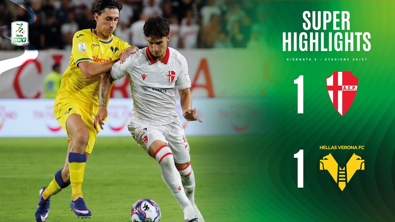Padova vs Hellas Verona ภาพวิดีโอไฮไลท์ฟุตบอล