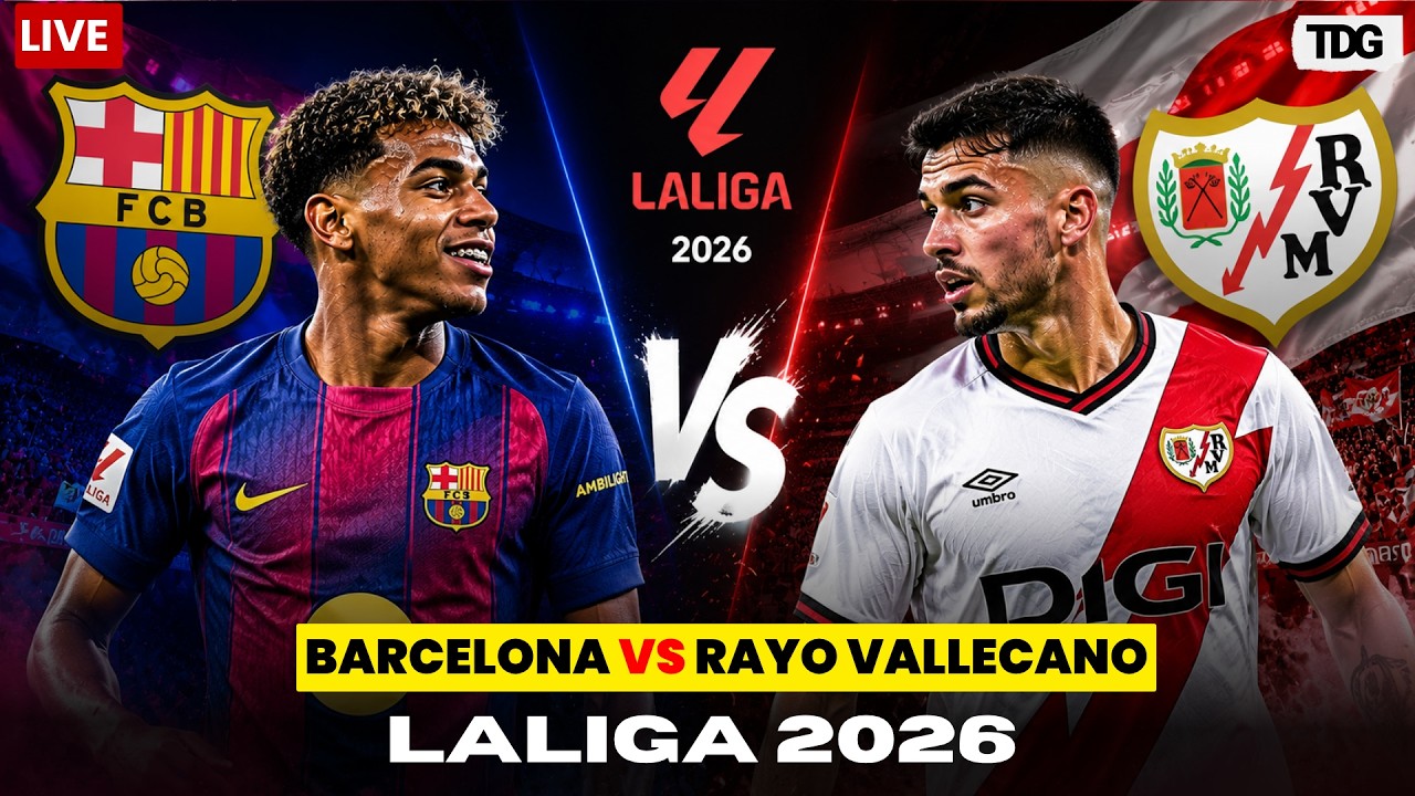 Barcelona vs Rayo Vallecano ภาพถ่ายทอดสดฟุตบอล