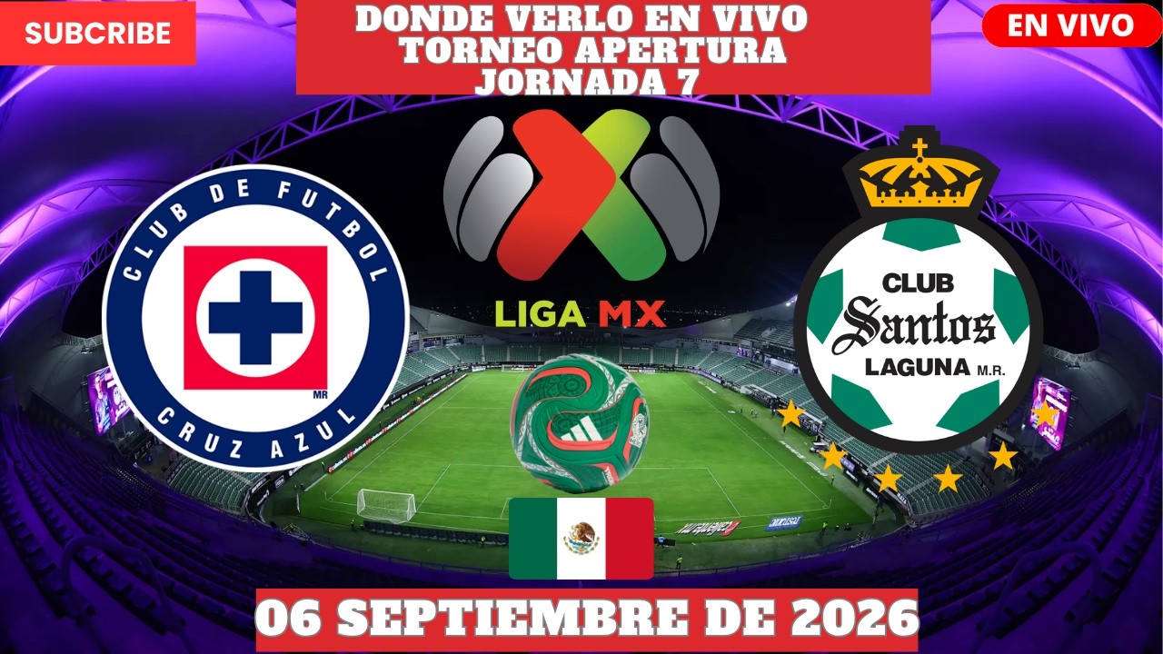 Cruz Azul vs Santos ภาพถ่ายทอดสดฟุตบอล