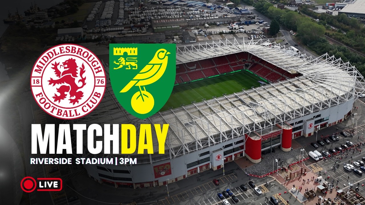 Middlesbrough vs Norwich City ภาพถ่ายทอดสดฟุตบอล