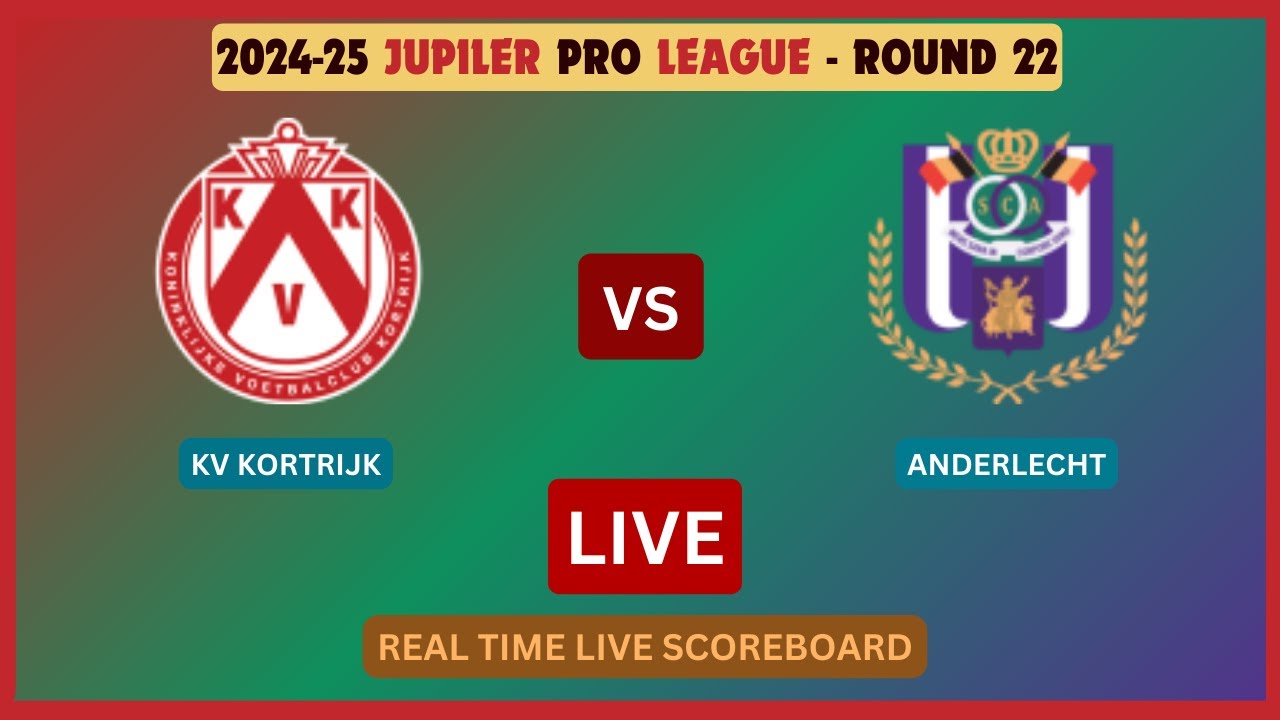 Anderlecht vs KV Kortrijk ภาพถ่ายทอดสดฟุตบอล