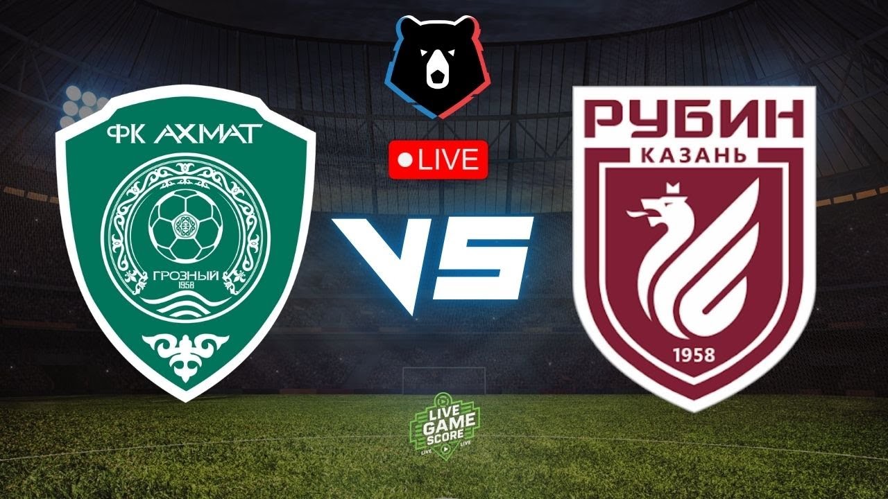 Rubin Kazan vs Akhmat Grozny ภาพถ่ายทอดสดฟุตบอล