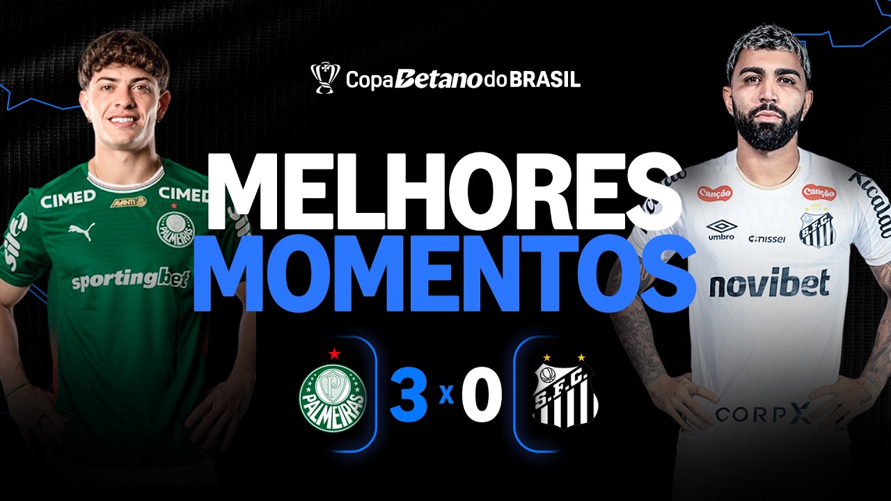 Palmeiras vs Santos ภาพวิดีโอไฮไลท์ฟุตบอล