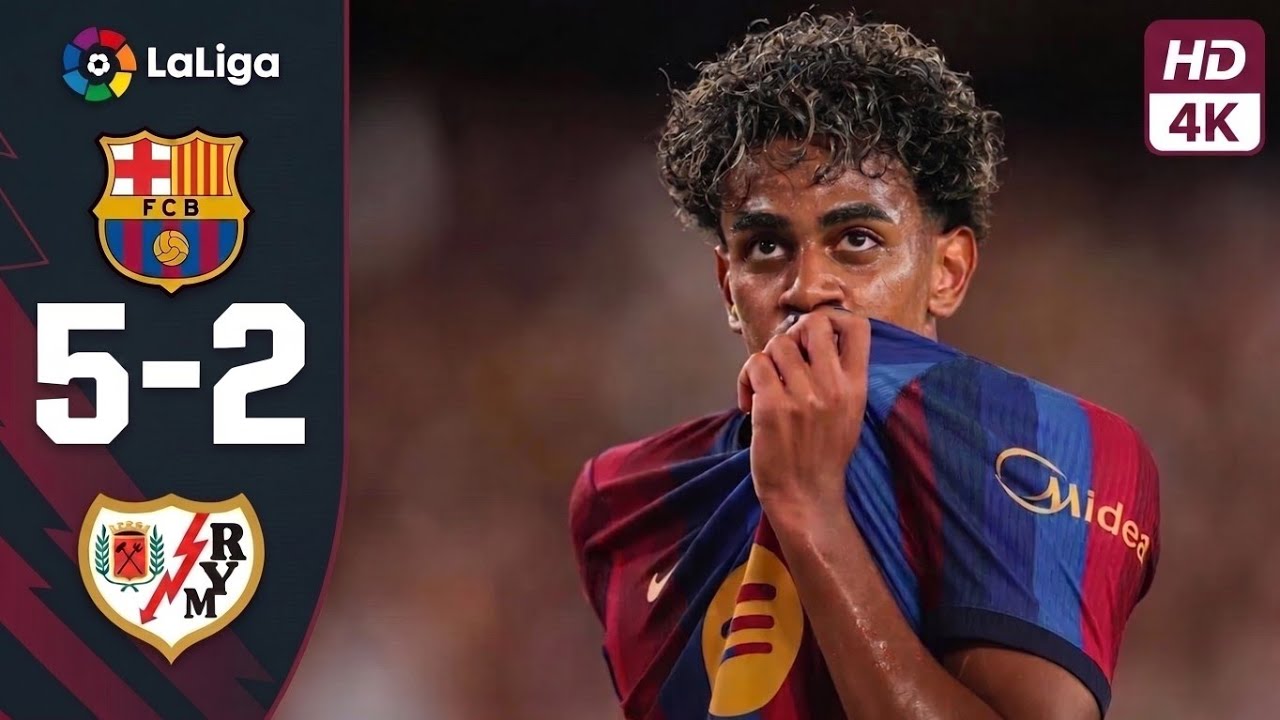 Barcelona vs Rayo Vallecano ภาพวิดีโอไฮไลท์ฟุตบอล
