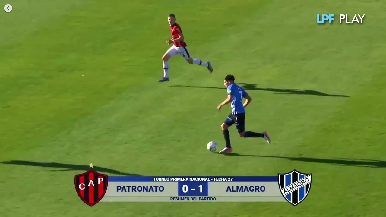 Patronato vs Almagro ภาพวิดีโอไฮไลท์ฟุตบอล