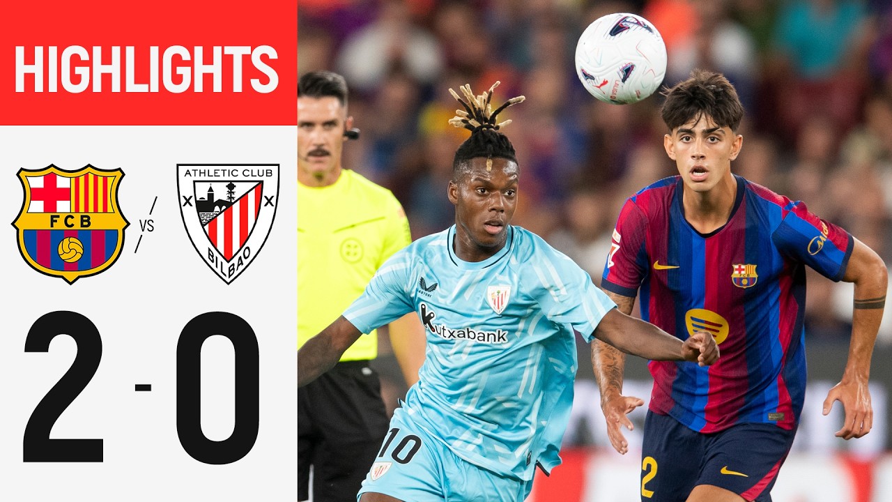 Barcelona vs Athletic Club ภาพวิดีโอไฮไลท์ฟุตบอล