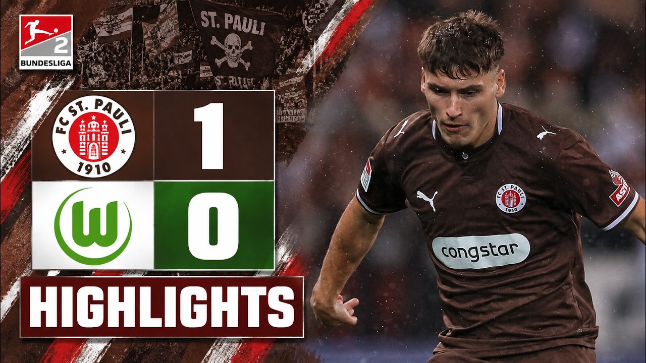 St. Pauli vs VfL Wolfsburg ภาพวิดีโอไฮไลท์ฟุตบอล