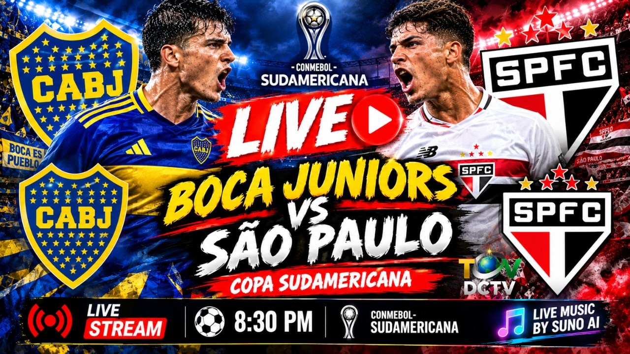 Boca Juniors vs São Paulo ภาพถ่ายทอดสดฟุตบอล