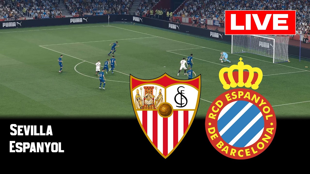 Espanyol vs Sevilla ภาพถ่ายทอดสดฟุตบอล