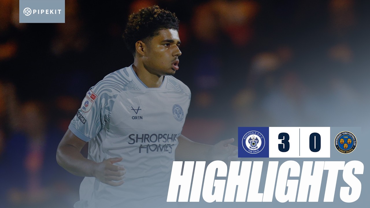 Rochdale vs Shrewsbury Town ภาพวิดีโอไฮไลท์ฟุตบอล