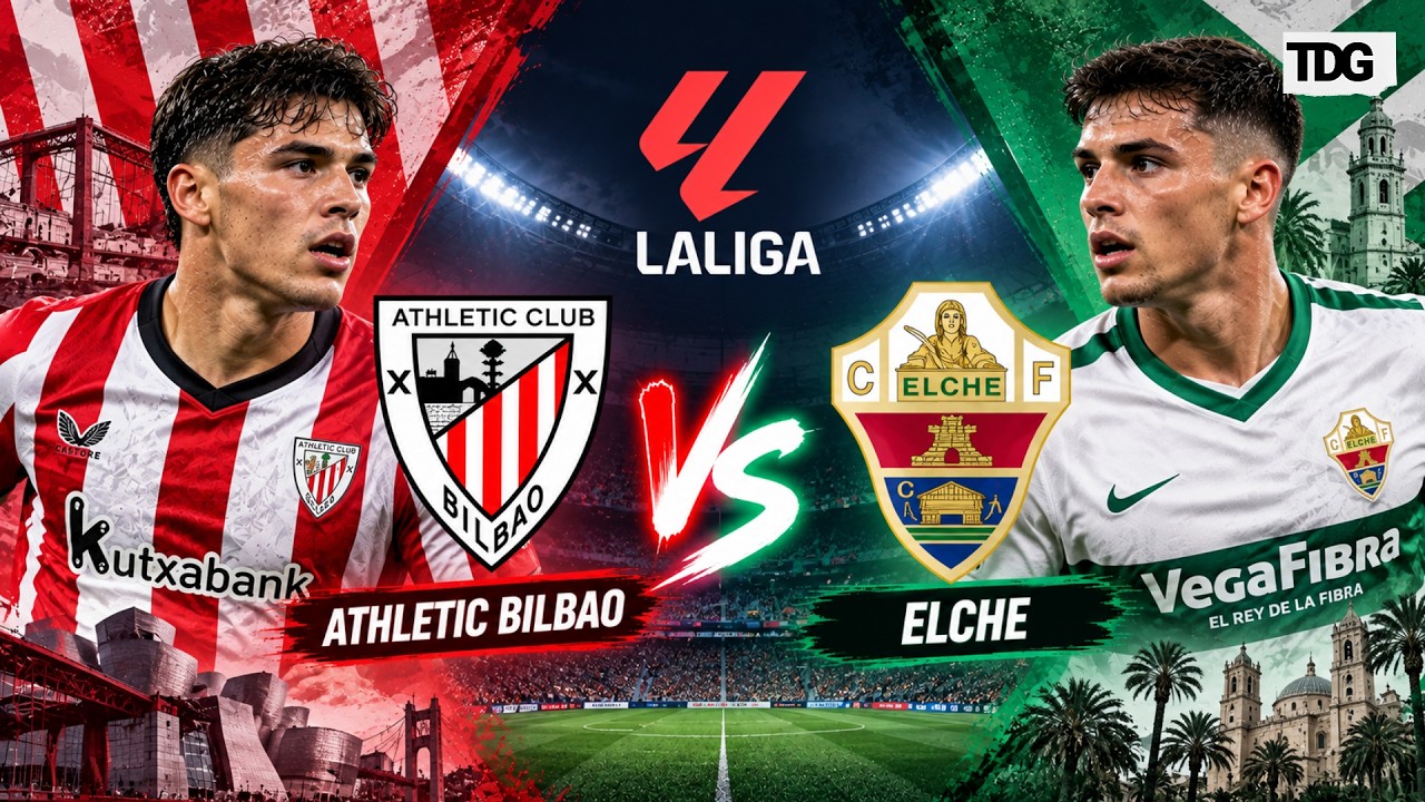 Athletic Club vs Elche ภาพถ่ายทอดสดฟุตบอล