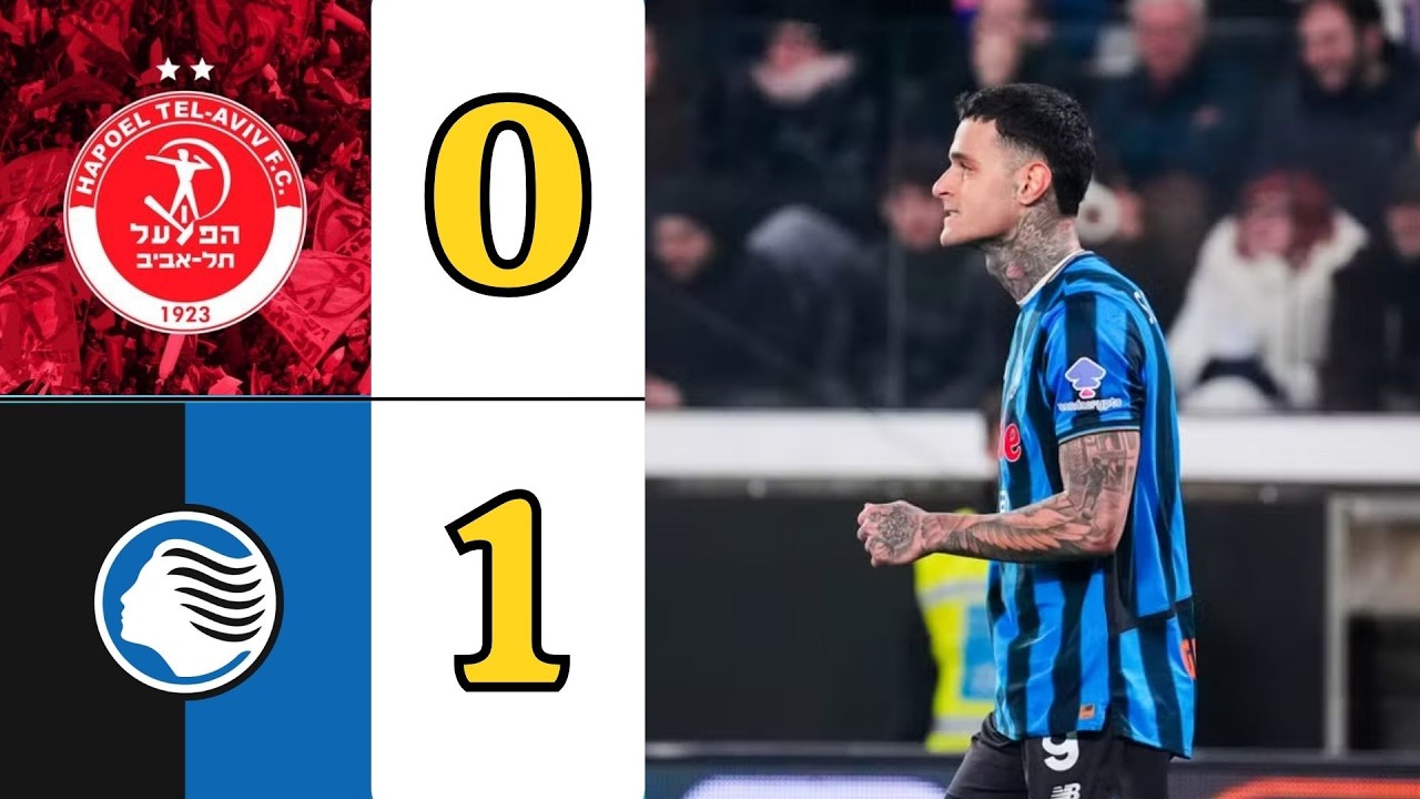 Hapoel Tel Aviv vs Atalanta ภาพวิดีโอไฮไลท์ฟุตบอล