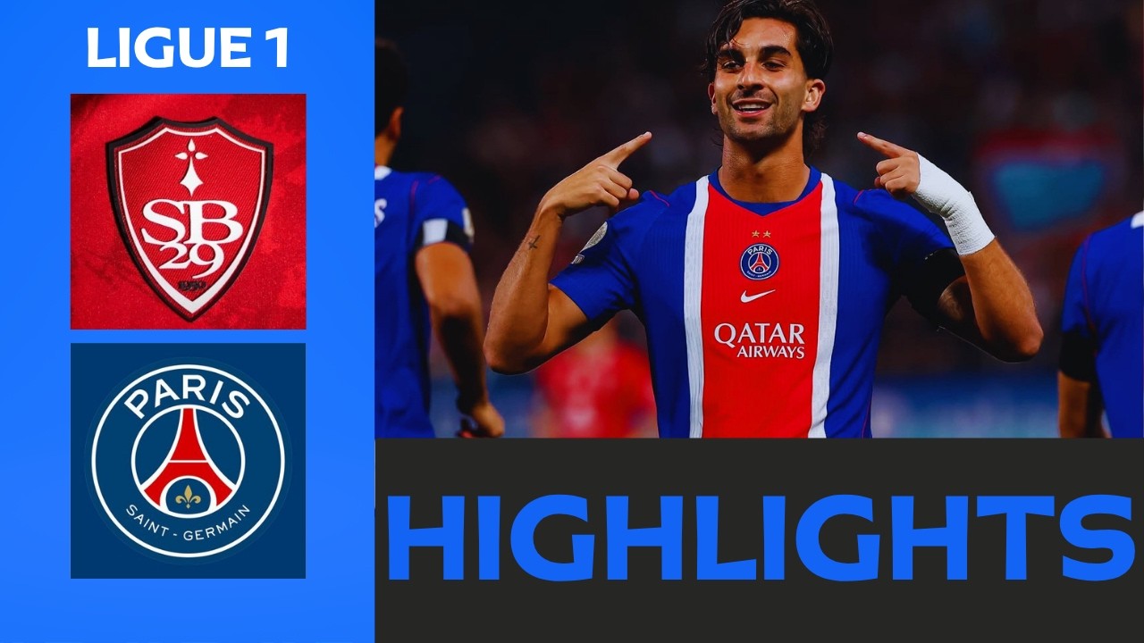 Brest vs Paris Saint-Germain ภาพวิดีโอไฮไลท์ฟุตบอล