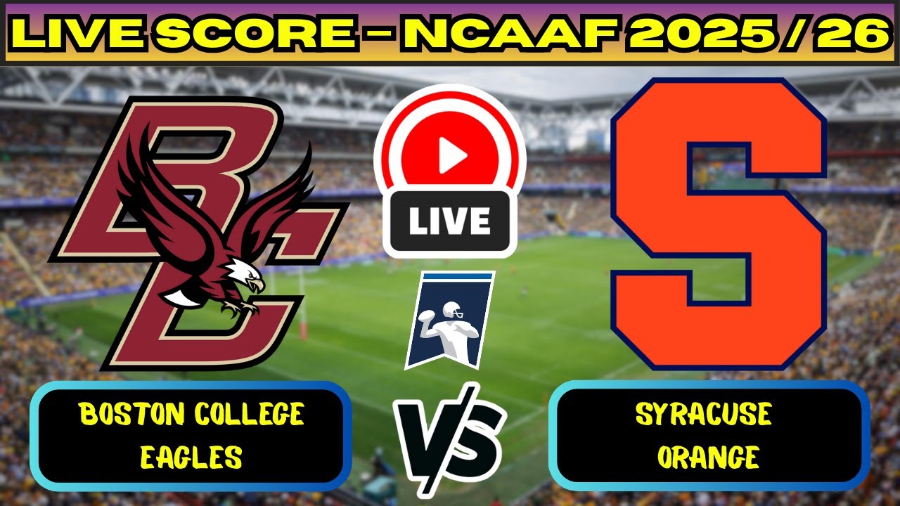 Boston College vs Syracuse ภาพถ่ายทอดสดฟุตบอล