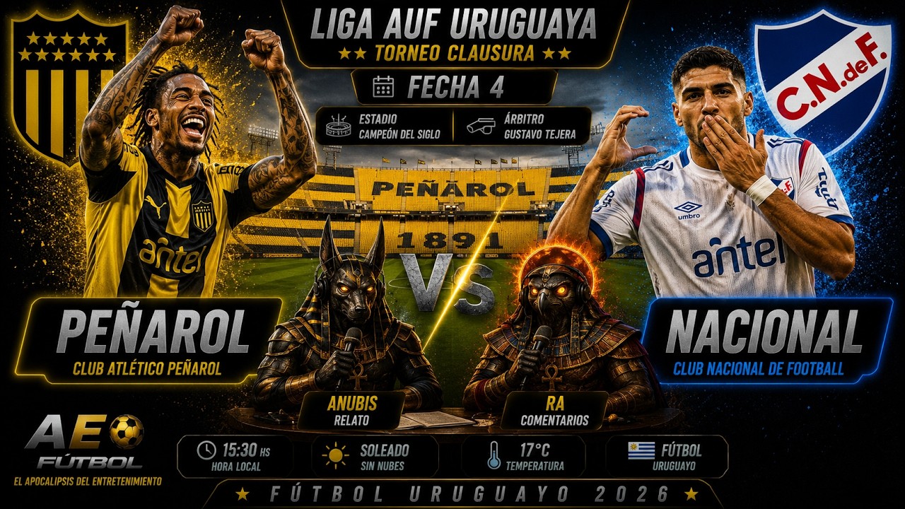 Peñarol vs Nacional ภาพวิดีโอไฮไลท์ฟุตบอล