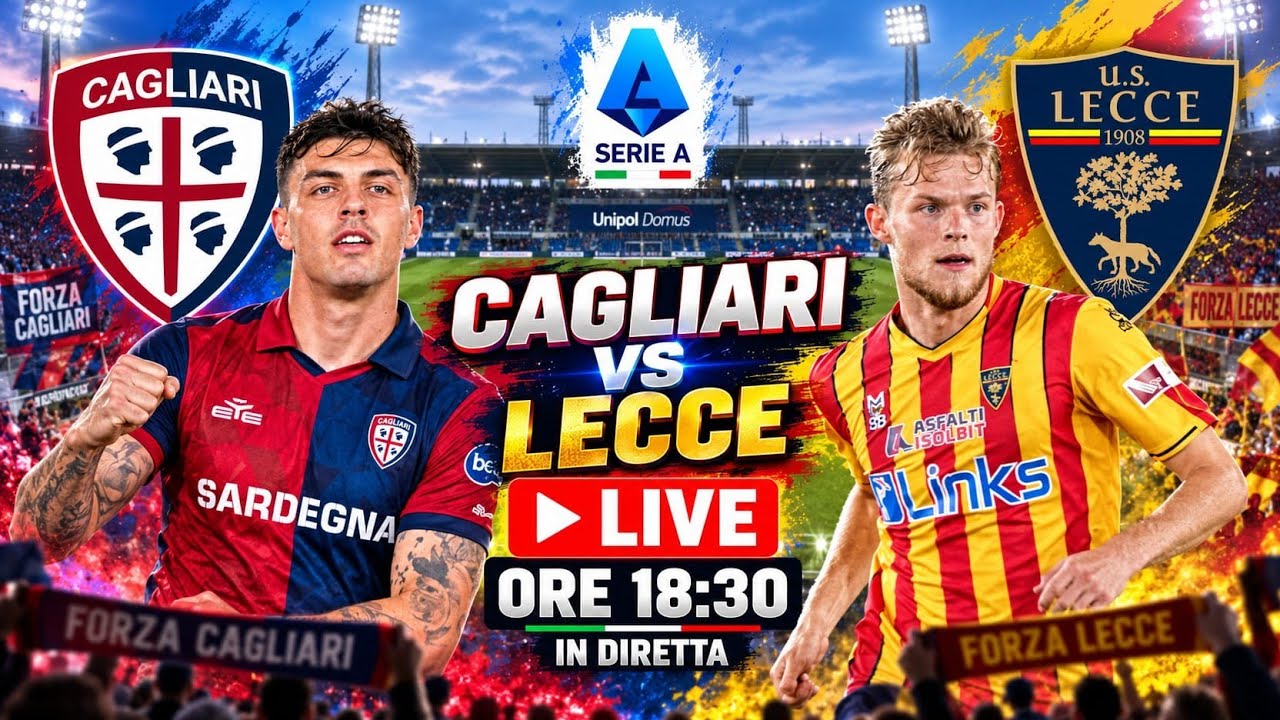 Cagliari vs Lecce ภาพถ่ายทอดสดฟุตบอล