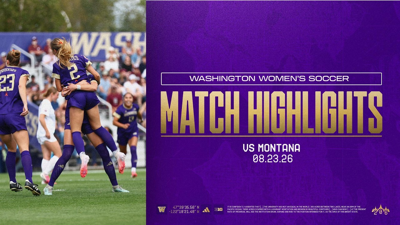 Washington vs Montana ภาพวิดีโอไฮไลท์ฟุตบอล