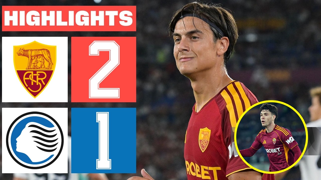 AS Roma vs Atalanta ภาพวิดีโอไฮไลท์ฟุตบอล