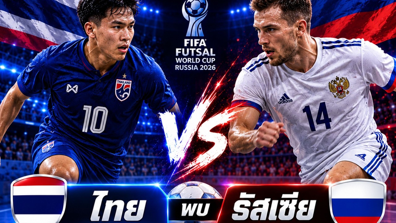 🔴 [LIVE] ถ่ายทอดสด ฟุตซอลวันนี้ 🔴ทีมชาติไทย พบ ทีมชาติรัสเซีย | ฟุตซอล คัพ | 06/08/2569 ภาพถ่ายทอดสดฟุตบอล