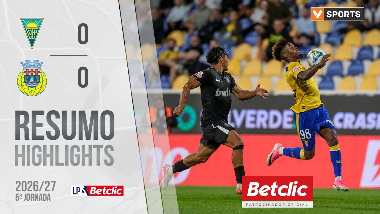 Estoril vs Arouca วิดีโอฟุตบอล