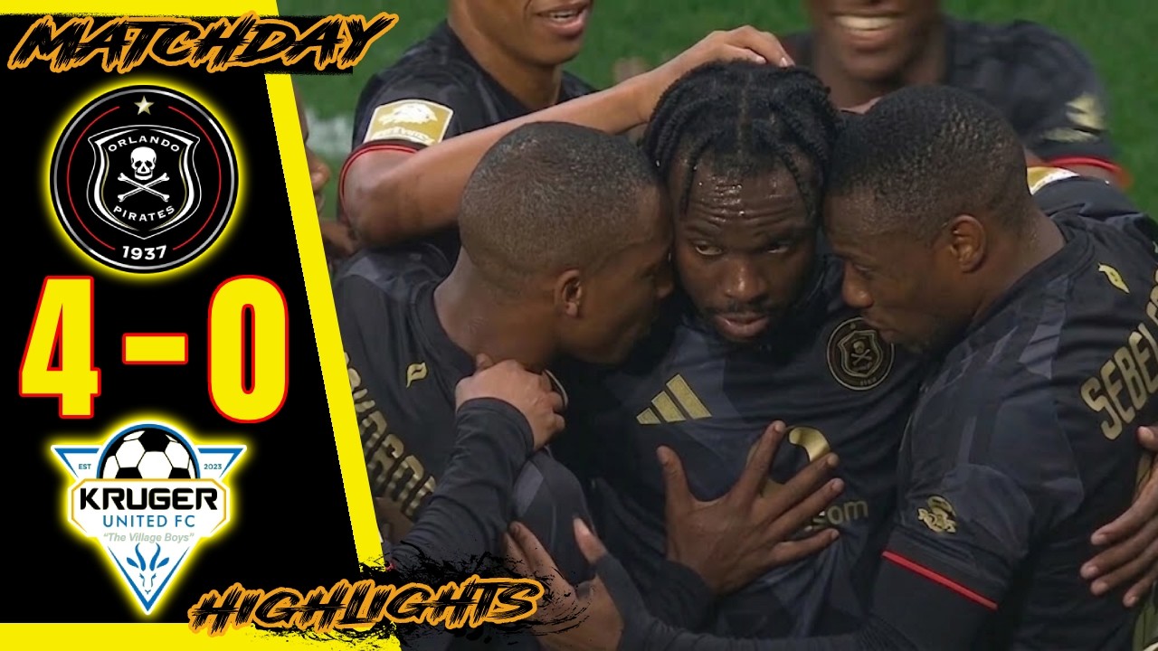 Kruger United vs Orlando Pirates ภาพวิดีโอไฮไลท์ฟุตบอล