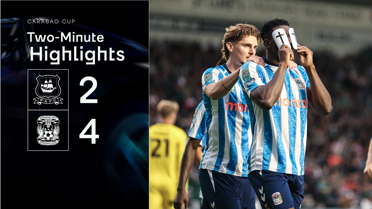 Plymouth Argyle vs Coventry City ภาพวิดีโอไฮไลท์ฟุตบอล
