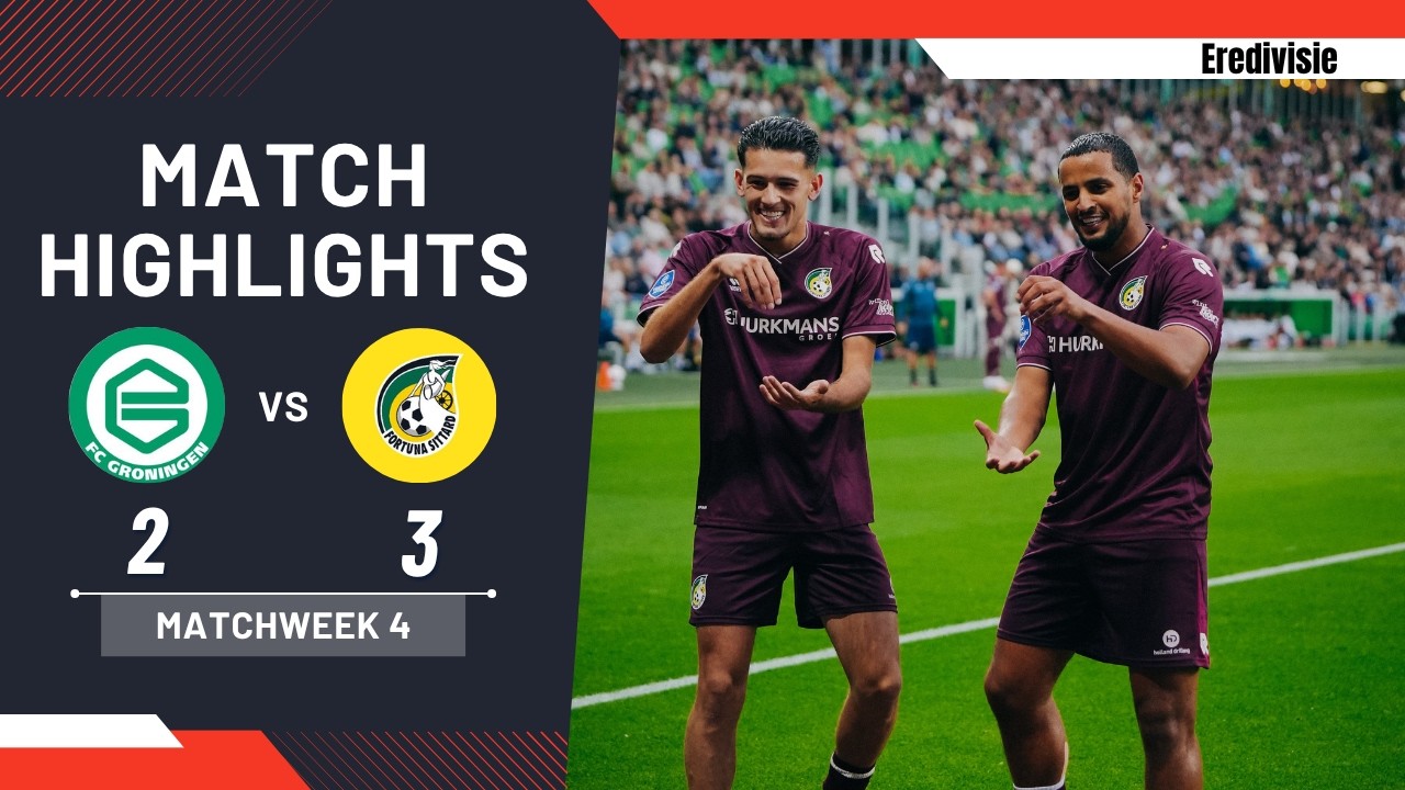 FC Groningen vs Fortuna Sittard ภาพวิดีโอไฮไลท์ฟุตบอล