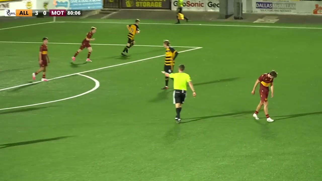 Alloa Athletic vs Motherwell B ภาพวิดีโอไฮไลท์ฟุตบอล