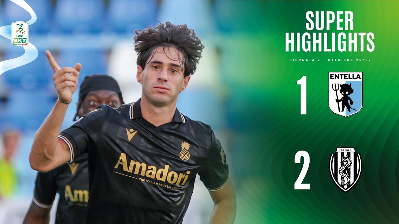 Virtus Entella vs Cesena ภาพวิดีโอไฮไลท์ฟุตบอล