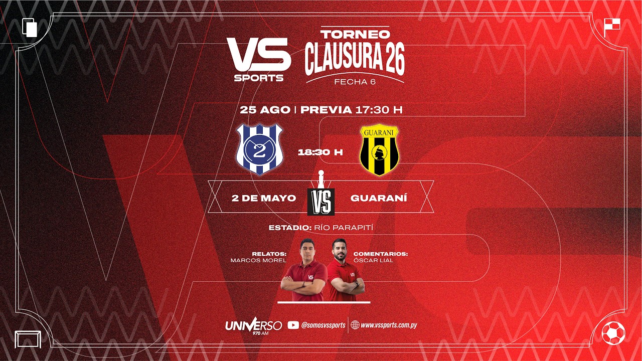 2 de Mayo vs Guaraní ภาพวิดีโอไฮไลท์ฟุตบอล