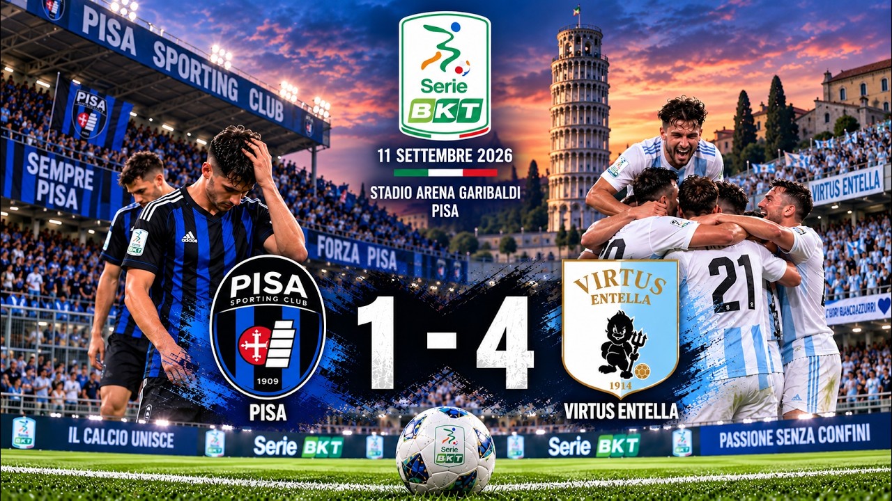Pisa vs Virtus Entella วิดีโอฟุตบอล