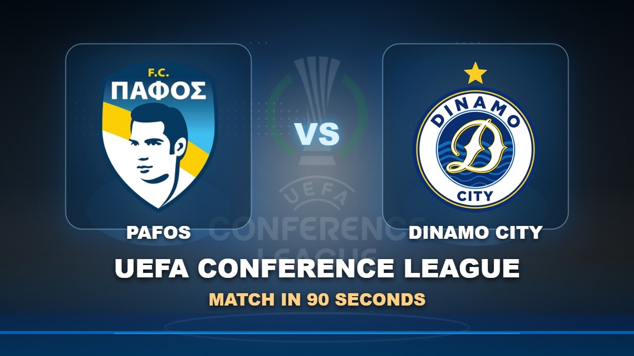 Pafos vs Dinamo City ภาพวิดีโอไฮไลท์ฟุตบอล