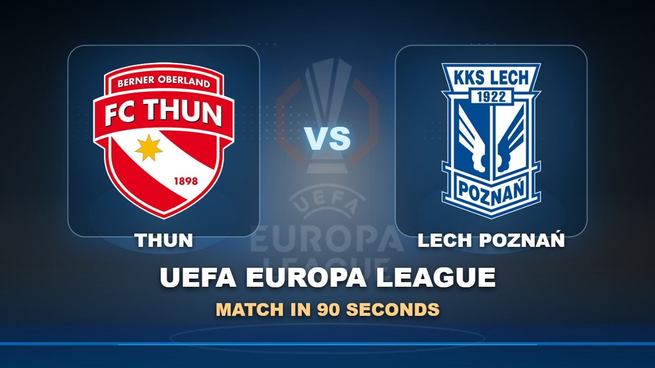 FC Thun vs Lech Poznan วิดีโอฟุตบอล