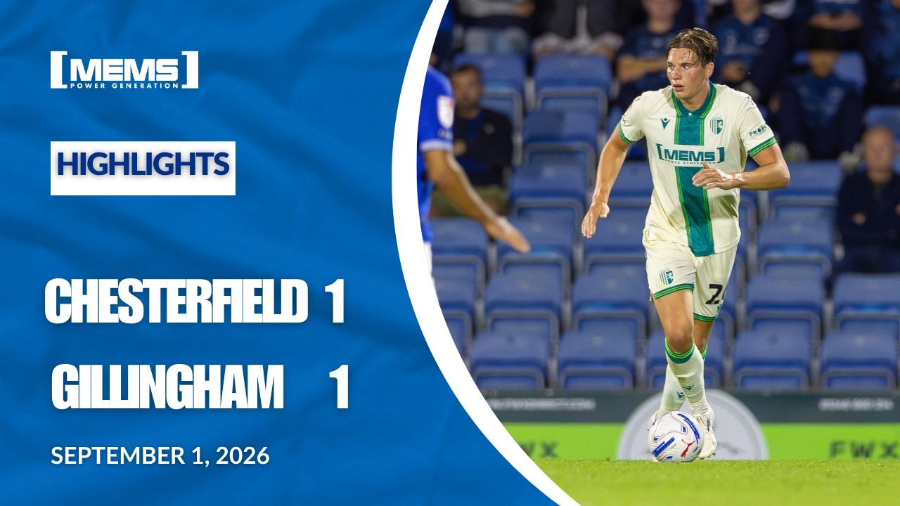 Chesterfield vs Gillingham ภาพวิดีโอไฮไลท์ฟุตบอล