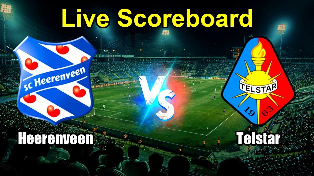 Heerenveen vs Telstar Live Score - Netherlands Eredivisie ภาพถ่ายทอดสดฟุตบอล