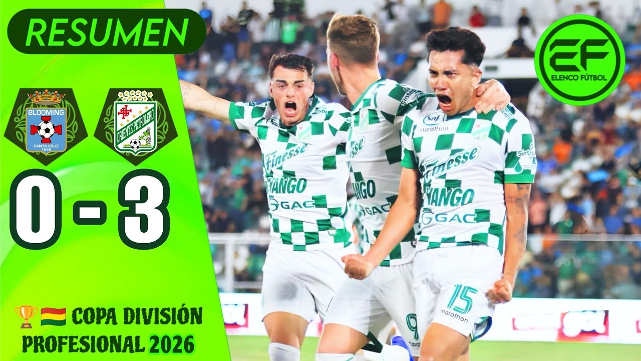 Blooming vs Oriente Petrolero ภาพวิดีโอไฮไลท์ฟุตบอล