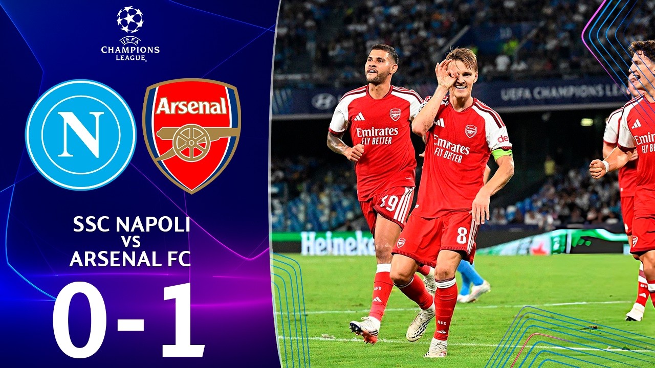 Napoli vs Arsenal ภาพวิดีโอไฮไลท์ฟุตบอล