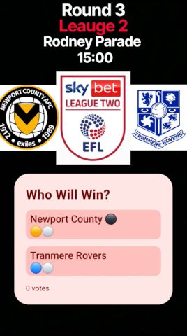 🔴LIVE: Newport County - Tranmere Rovers Highlights & All Goals | EFL League Two 2026-27 ภาพถ่ายทอดสดฟุตบอล
