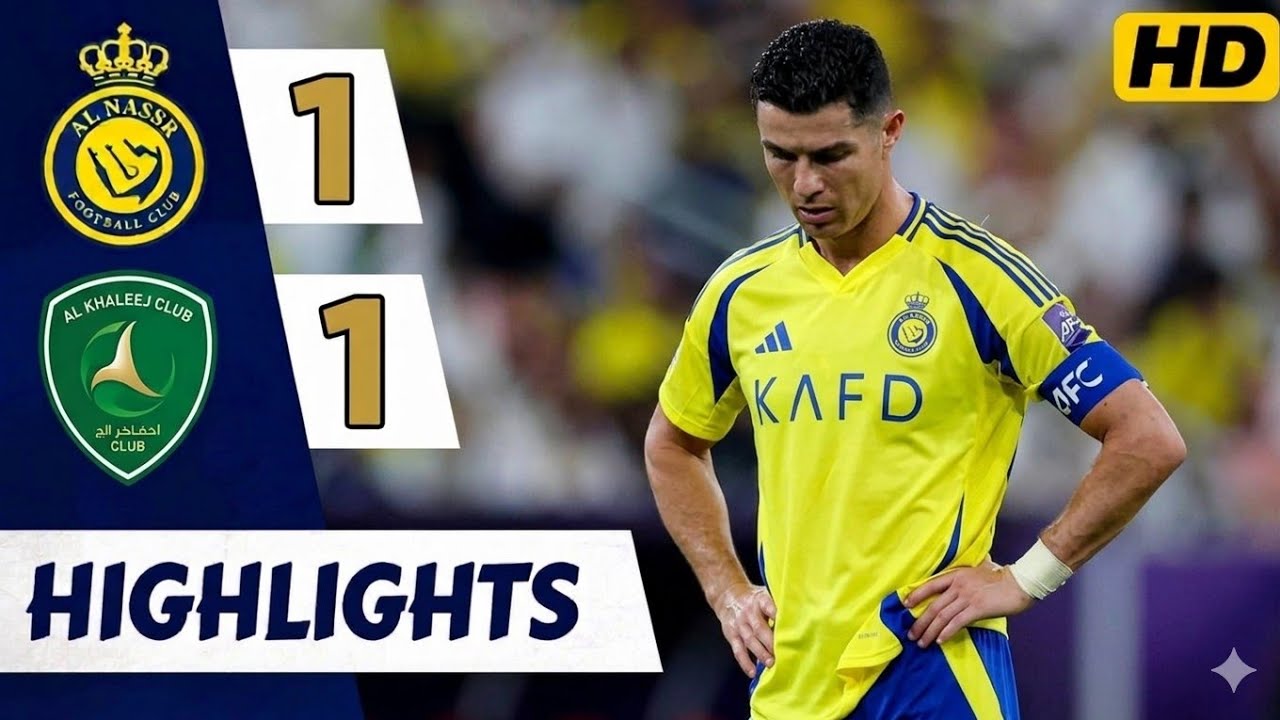 Al Khaleej vs Al Nassr ภาพวิดีโอไฮไลท์ฟุตบอล