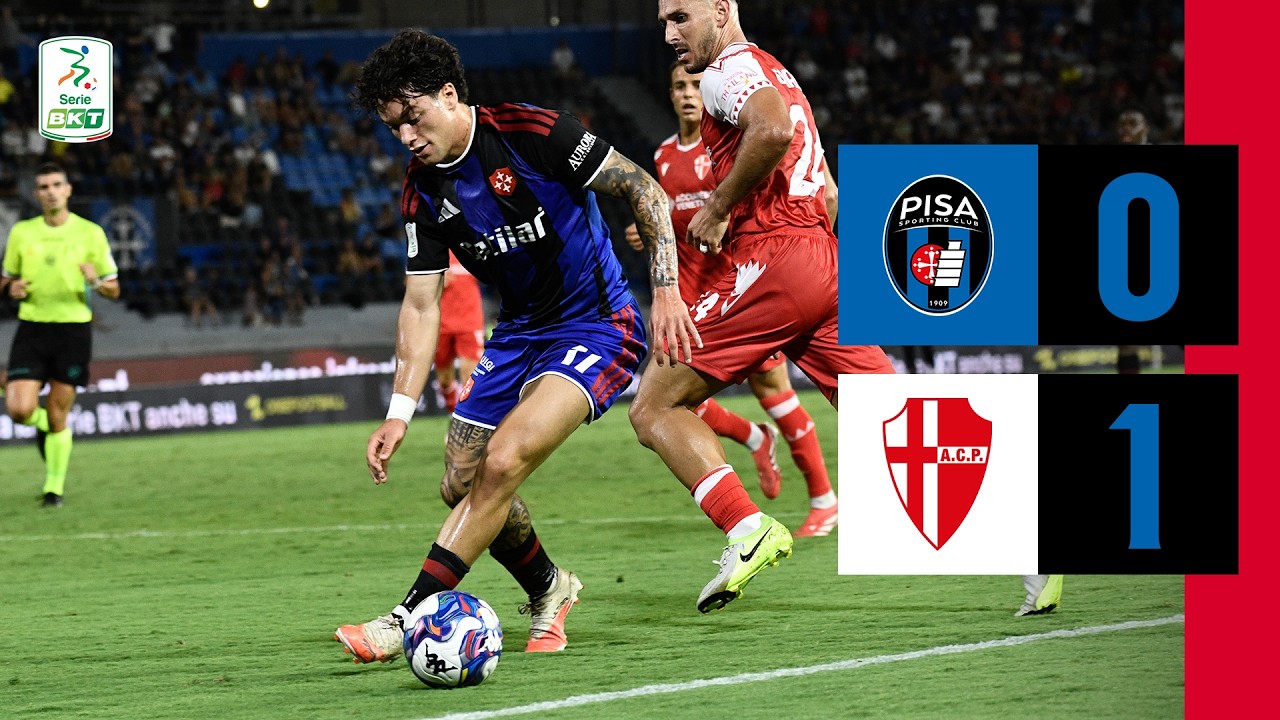 Pisa vs Padova ภาพวิดีโอไฮไลท์ฟุตบอล