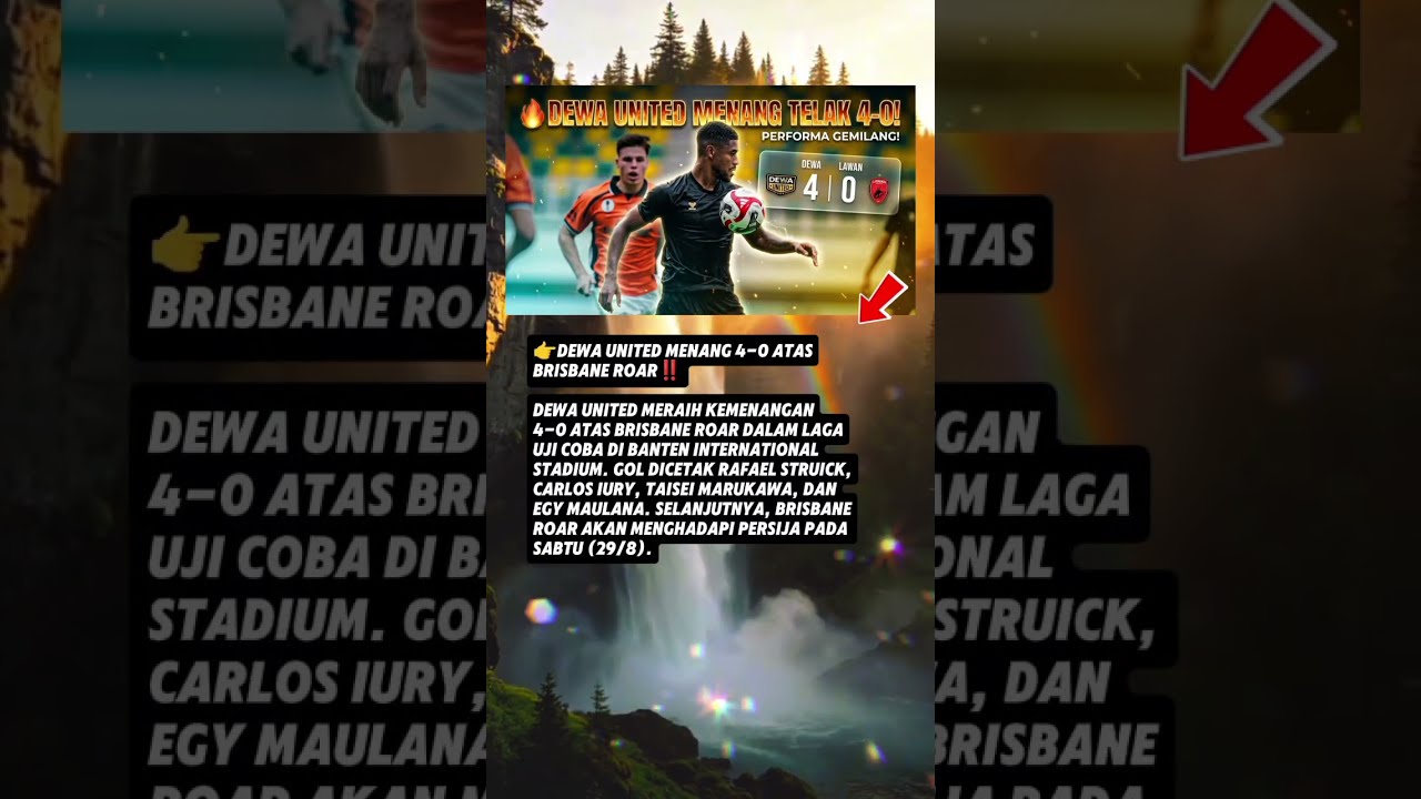 Dewa United vs Brisbane Roar ภาพวิดีโอไฮไลท์ฟุตบอล